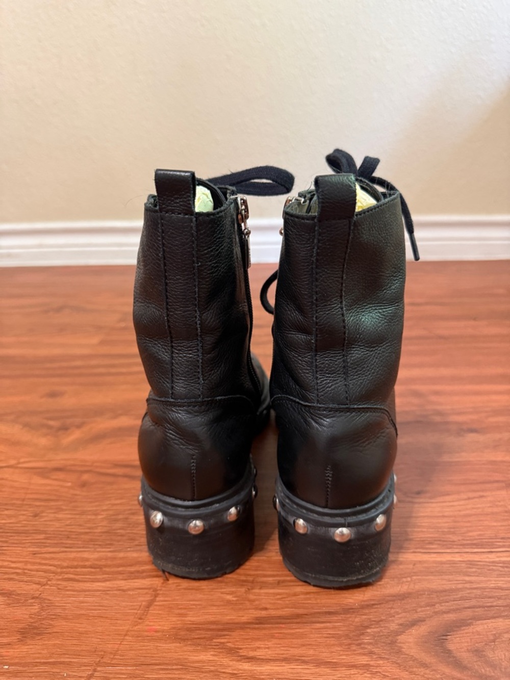 Schutz Andrea Black Combat Boots - Picture 7 of 11